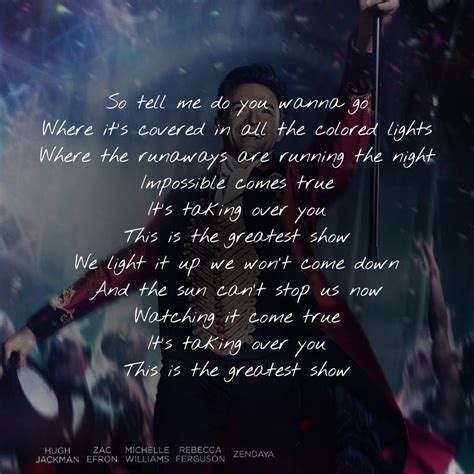 The official lyric video of "The Greatest Show" by Pentatonix from the album &x27;The Greatest Showman Reimagined&x27;. . The greatest showman song lyrics